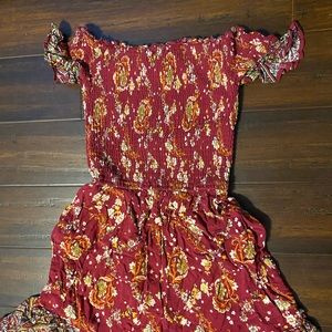 Xhilaration off the shoulder floral dress